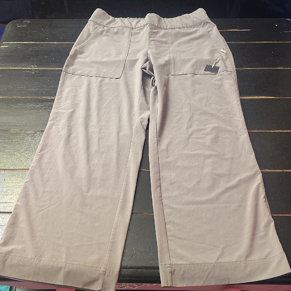 ATHLETA WOMEN'S Casual GREY/Tan Wide-Leg Pants